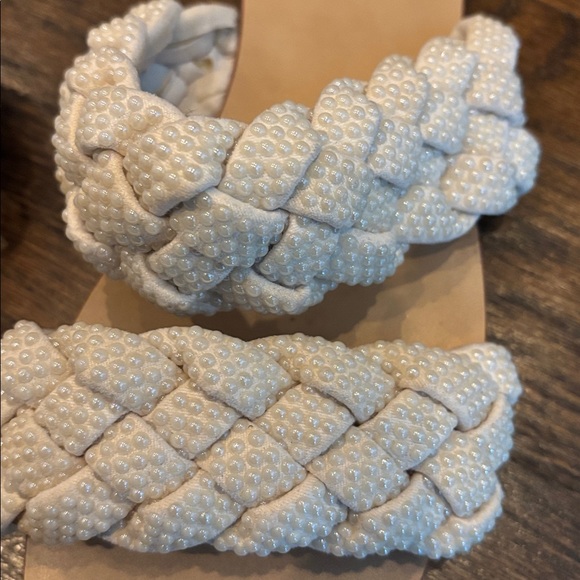 INC White Braided Sandals - Picture 2 of 4
